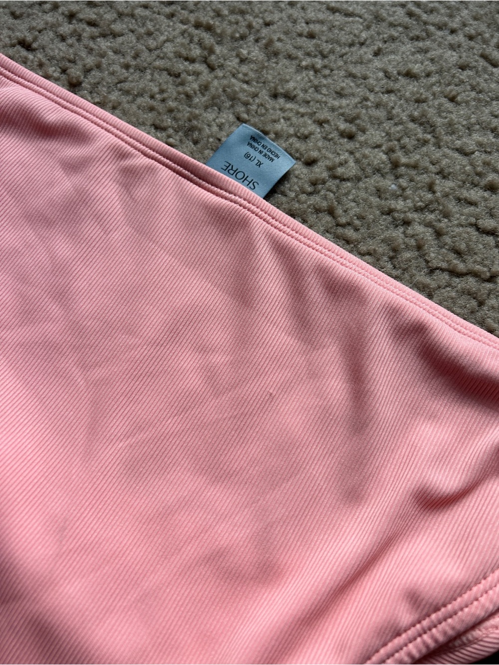 Shade & Shore Pink Ribbed Bikini Bottom - Picture 8 of 8